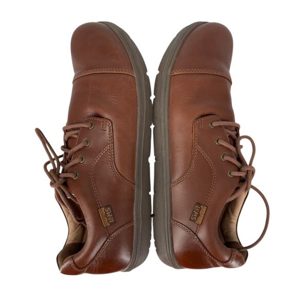 Lems Nine2Five Leather Shoes Zero Drop Minimalist Brown Oxford Size 10.5 Mens - Picture 6 of 12